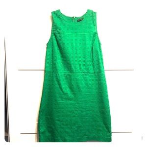 Banana Republic green sleeveless dress